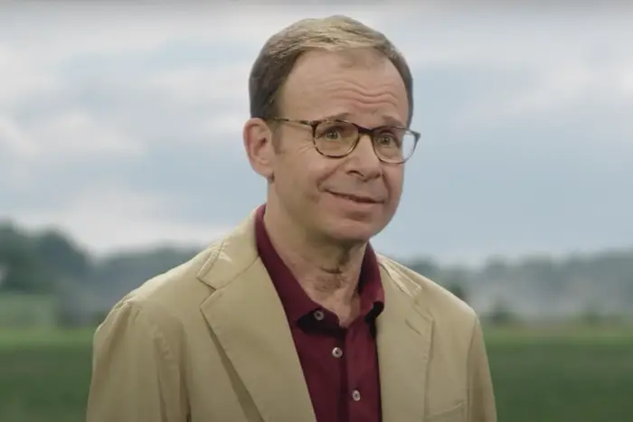 A photo of Rick Moranis from a recent ad